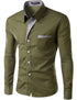 Men's Simple Long Sleeve Shirt